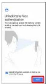Unlocking by face authentication. Please use carefully to avoid the right by simply holding the face and warning the back to prevent.