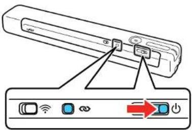 Diagram showing a remote control device with labeled ports and a directional arrow indicating power input.