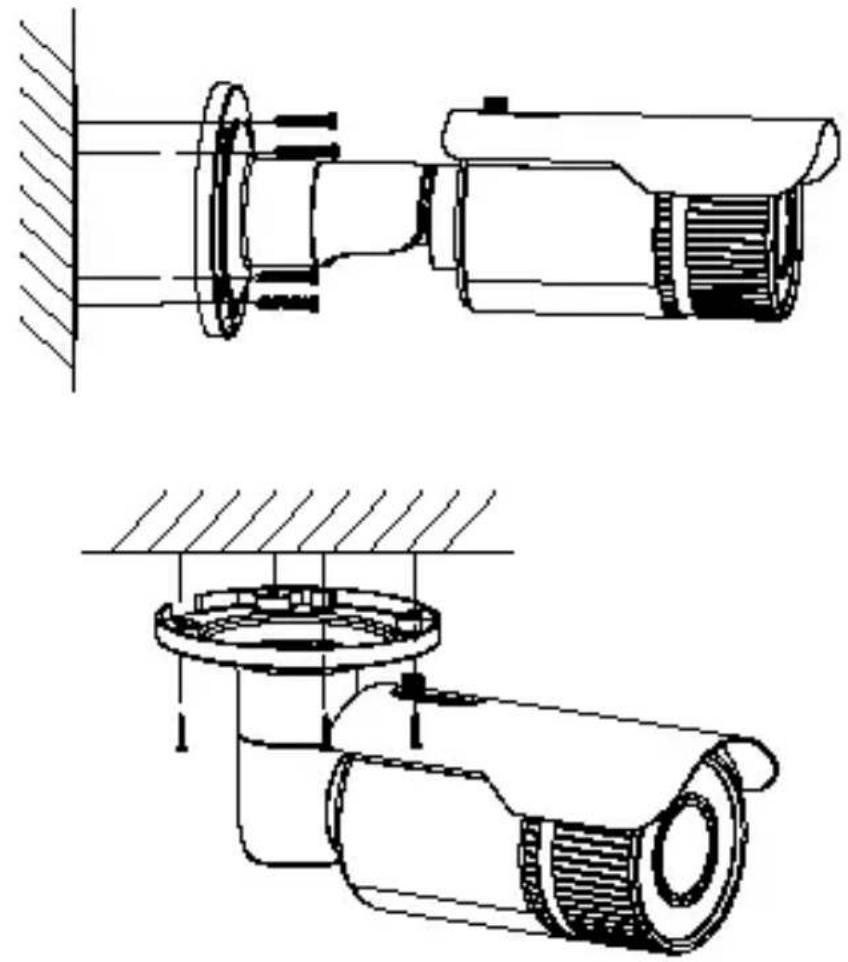 Technical line drawings of mechanical components, showing assembly and mounting details (no text or symbols)