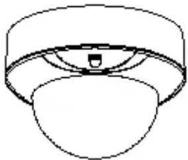 Simple line drawing of a helmet with a circular head and a small square on the chest (no text or symbols)