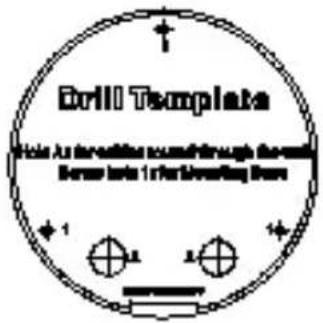 Drill Template Hole Ax welding soundthrough door Barrow into 1 side welding door