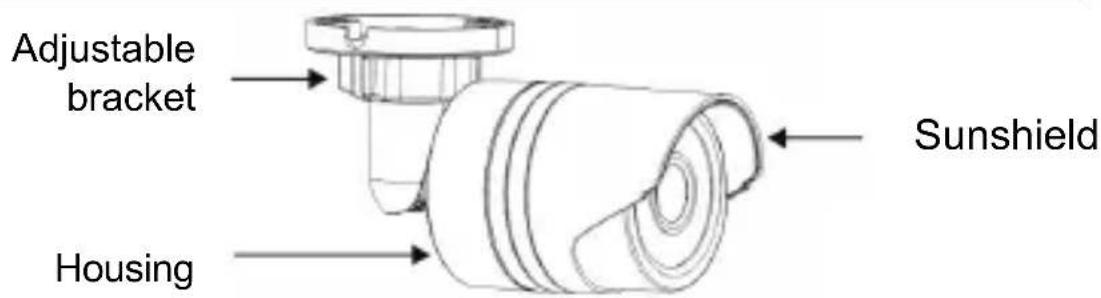 Adjustable bracket Sunshield Housing
