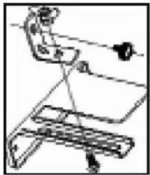 Technical line drawing of a mechanical assembly or lifting device (no text or symbols)