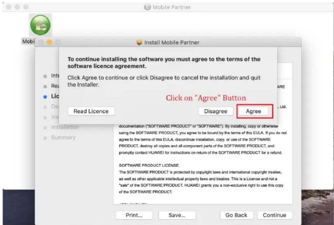To continue installing the software you must agree to the terms of the software licence agreement. Click Agree to continue or click Disagree to cancel the installation and quit the Installer. Click on "Agree" Button Read Licence Disagree Agree documentation ("SOFTWARE PRODUCT" or "SOFTWARE"). By installing, copy or otherwise using the SOFTWARE PRODUCT, you agree to be bound by the terms of this EULA. If you do not agree to the terms of this EULA, discontinue installation, copy, or use of the SOFTWARE PRODUCT, destroy all copies and all component parts of the SOFTWARE PRODUCT, and promptly contact HUAWEI for instructions on return of the SOFTWARE PRODUCT for a refund. SOFTWARE PRODUCT LICENSE The SOFTWARE PRODUCT is protected by copyright laws and international copyright treaties, as well as other applicable intellectual property laws and treaties. This is a License and not a "sale" of the SOFTWARE PRODUCT. HUAWEI grants you a non-exclusive right to use this copy of the SOFTWARE PRODUCT.
