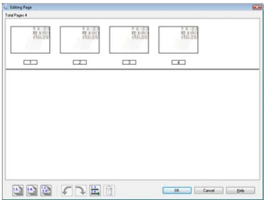 Editing Page Total Pages 4 1 2 3 4 1.3 2.4 3.5 4.6 OK Cancel Help