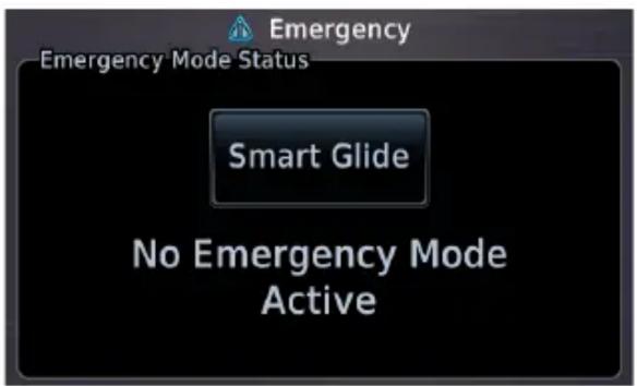Emergency Emergency Mode Status Smart Glide No Emergency Mode Active