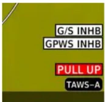 G/S INHB GPWS INHB PULL UP TAWS-A