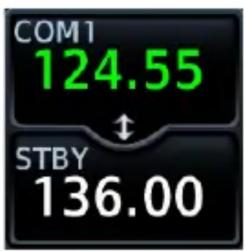 COM1 124.55 STBY 136.00
