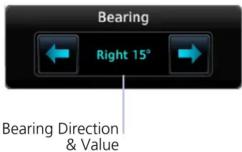 Bearing Right 15° Bearing Direction & Value
