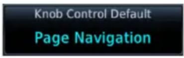 Knob Control Default Page Navigation