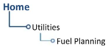graph TD A["Home"] --> B["Utilities"] B --> C["Fuel Planning"]