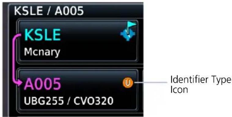 KSLE / A005 KSL McNary A005 UBG255 / CVO320 Identifier Type Icon