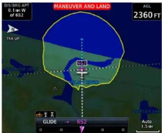 DIS/BRG APT 0.1 Nm W/ of 6S2 MANEUVER AND LAND AGL 2360 FT TRK UP 6-7 WOMING LAPE GLIDE → 6S2 Auto 1.5 Nm
