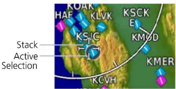Stack Active Selection KOAK HAF KLVK KSIC KCVH KSCK E KMOD KMER