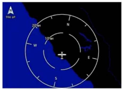 20°N 10°N W S N E TRK UP