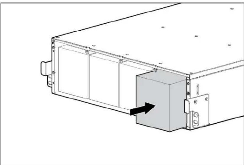 Technical line drawing of a mechanical assembly with a highlighted component (no text or symbols)
