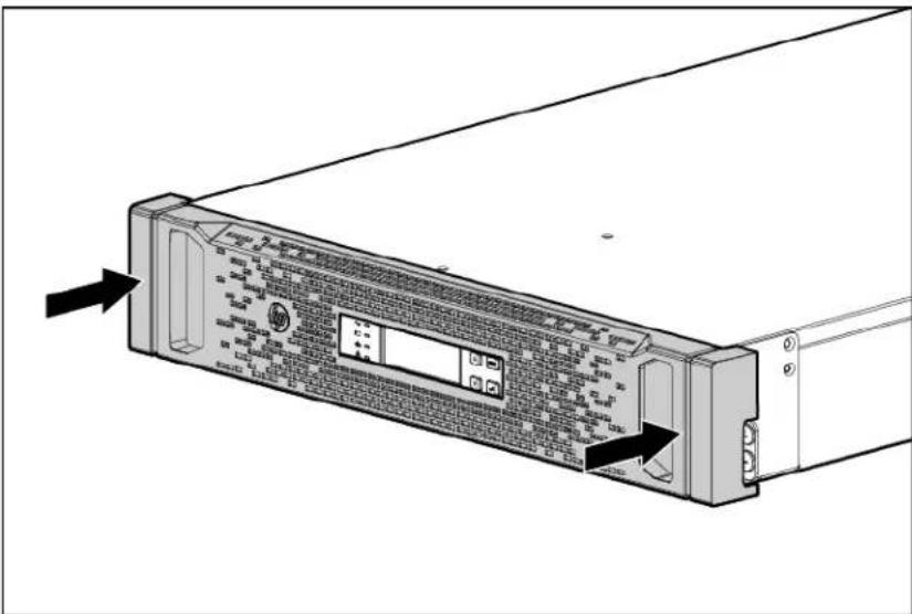 Diagram of a computer drive chassis showing internal components and ports (no text or labels).