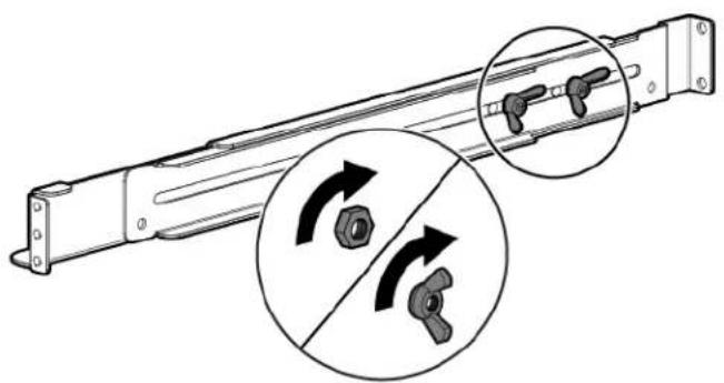 Technical illustration of a mechanical component with two circular insets showing rotational arrows, no text or symbols.