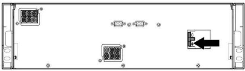Front view of a server rack with multiple ports and connectors (no text or symbols visible)