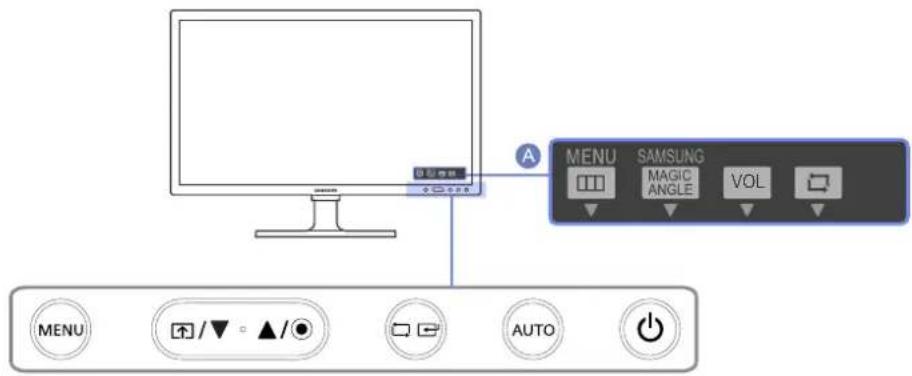 MENU SAMSUNG MAGIC ANGLE VOL AUTO MENU /▼ ▲/○ AUTO