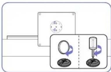 Diagram showing a device with a circular component and two circular components with directional arrows, likely illustrating a mechanical or electrical system.