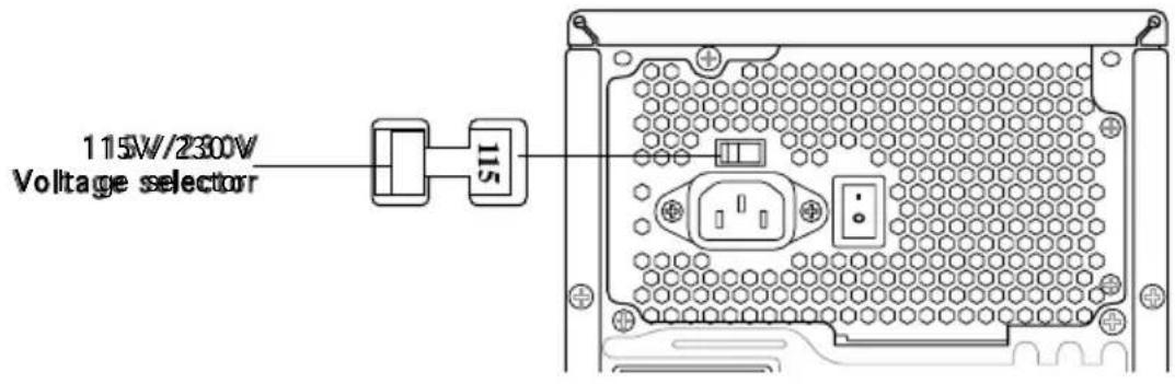 115W/2300V Voltage selector