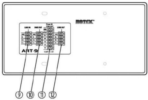 ART-9 LINE IN DAG OUT Power IN Power OUT LINE OUT ⑨ ⑩ ⑪ ⑫ 12.0kV 0.1kV
