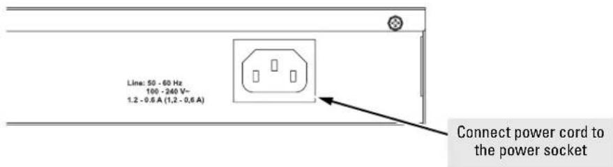 Line: 50 - 60 Hz 100 - 240 V~ 1.2 - 0.6 A (1,2 - 0,6 A) Connect power cord to the power socket