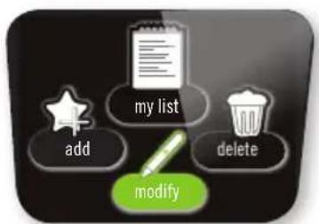 my list add delete modify