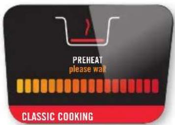 Preheat. Please wait. Classic cooking.