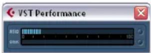 STEINBERG Cubase 5 - About the VST Performance window - 1