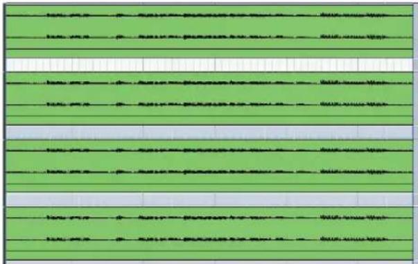 Green background with horizontal lines of handwritten or printed text, possibly a form or checklist