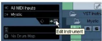 All MIDI Inputs, Mystic, Edit Instrument