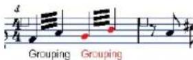 STEINBERG Cubase 5 - Grouping quarter notes or larger under a beam ("Brillenbass") - 1