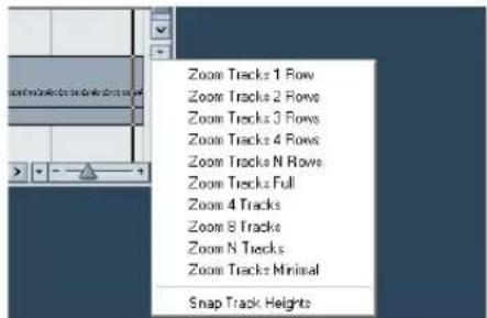 Zoom Tracks 1 Row Zoom Tracks 2 Rows Zoom Tracks 3 Rows Zoom Tracks 4 Rows Zoom Tracks N Rows Zoom Tracks Full Zoom 4 Tracks Zoom 8 Tracks Zoom N Tracks Zoom Tracks Minimal Snap Track Heights