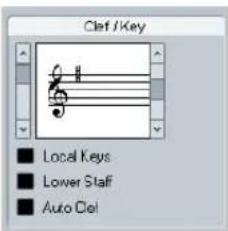 Clift / Key ■ Local Keys ■ Lower Staff ■ Auto Clal