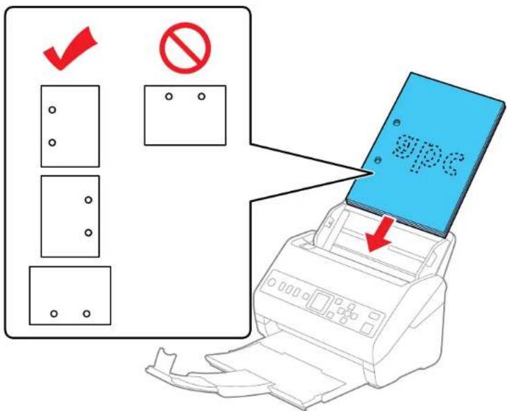 Diagram illustrating a printer printing process with checkmark and prohibition symbols, showing a blue GPC cover being inserted.