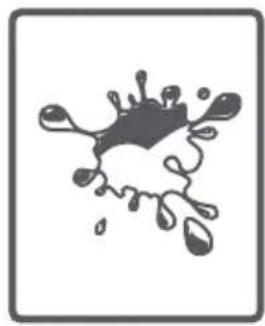 Abstract black ink splatter or droplet pattern on white background (no text or symbols)