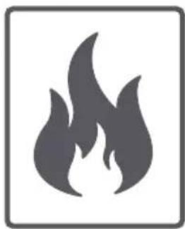 Simple flame icon illustration (no text or symbols)