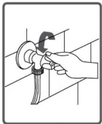 Illustration of a hand using a tool to adjust or install a mechanical component (no text or symbols visible)
