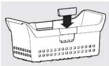 White-Westinghouse MRA17V6RT - To install the handle clips to the basket: - 2
