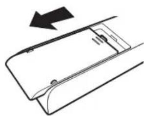 Diagram of a door handle with an arrow indicating direction (no text or symbols)