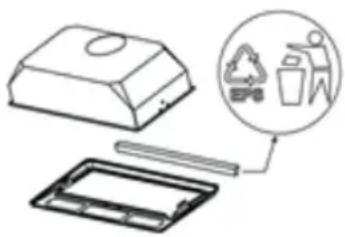 Illustration of a plastic waste bin with a recycling symbol and a plastic tray, no text or labels present.