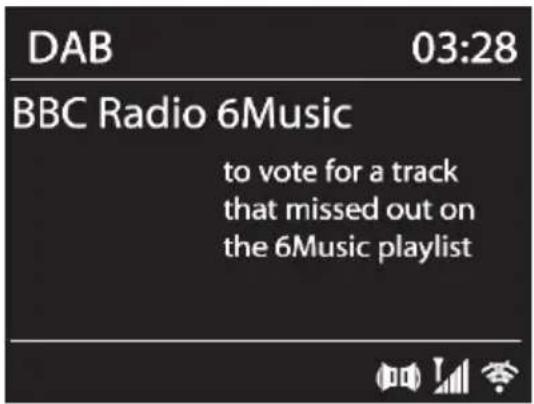 DAB 03:28 BBC Radio 6Music to vote for a track that missed out on the 6Music playlist