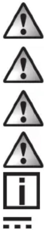 SILVERCREST SBTF 10 F1 - Warnings and symbols used and their meaning - 1
