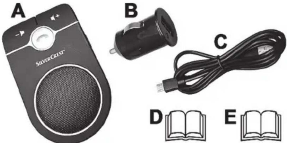 Illustration of a silver crest device, a charging plug, and two open books (no text or symbols on devices)