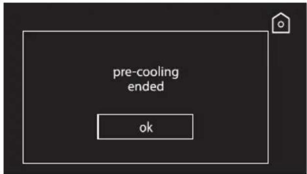 pre-cooling ended ok