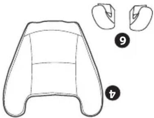 Line drawing of a curved object with two numbered parts (4 and 6) shown in separate views, no text or symbols present.