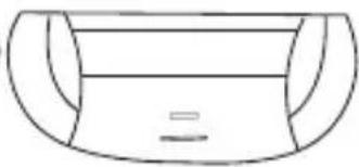 Simple line drawing of a curved container or basin with a horizontal bar inside (no text or symbols)