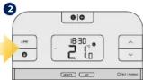 Salus RT510RF+ - Manual Mode and setting setpoint temperature - 3